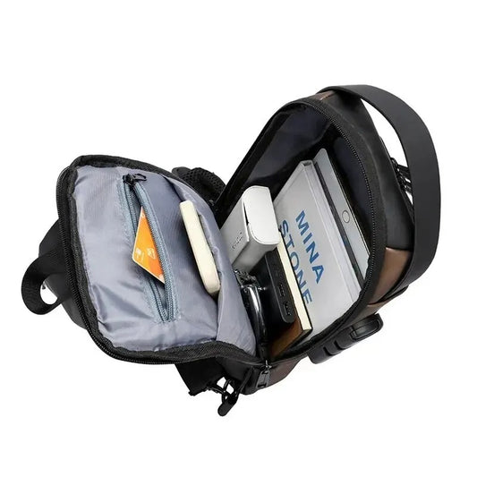 Mochila Pechera Cruzada Antirrobo
